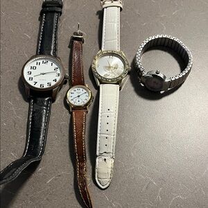 Assorted Watch Collection- As is for parts, crafts or  needs batteries.